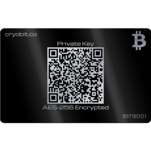 Black Cryo Card - 2 Side Back - Bitcoin