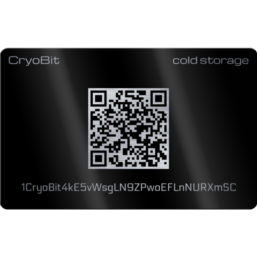black cryo card cold storage